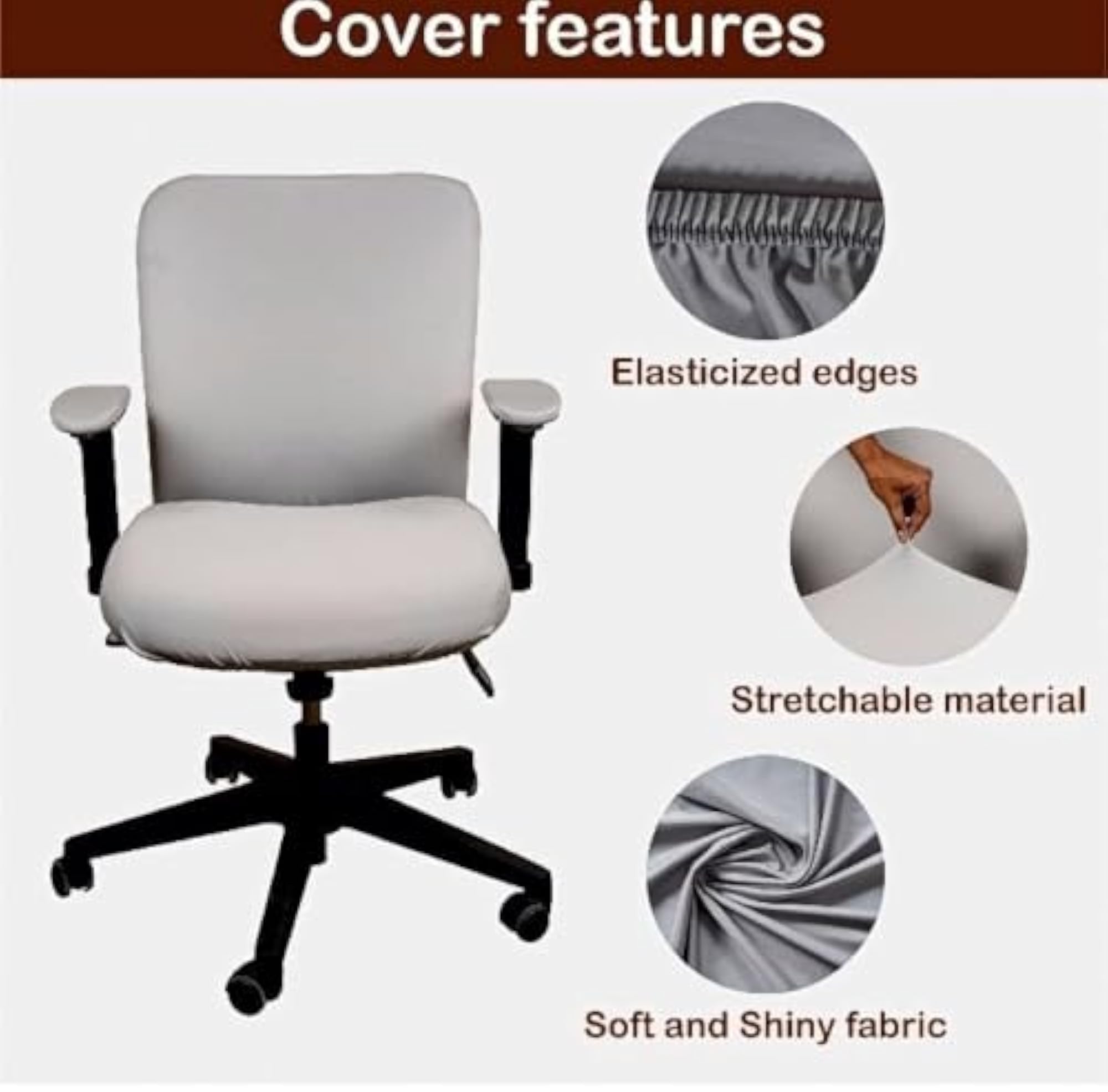 Stretchable Computer Chair Cover for Office Desk Chair